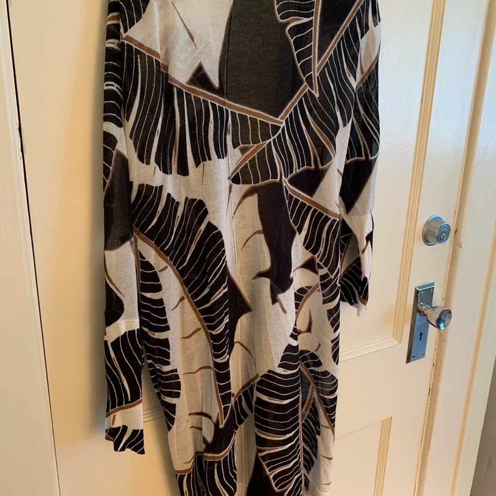Chico’s long cardigan print with ties - Picture 6 of 6